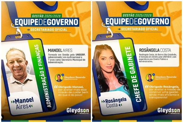 Prefeito Gleydson Resende anuncia secretariado para a gest&atilde;o 2025-2028 em Bar&atilde;o de Graja&uacute;(Imagem:Reprodu&ccedil;&atilde;o/Instagram)