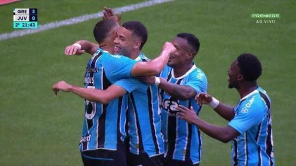 Com três de Carlos Vinicius, Grêmio vence o Juventude e se recupera de goleada