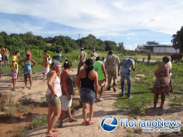 Adolescente é encontrado morto dentro de lago do cano da Agespisa em Floriano.(Imagem:FlorianoNews)