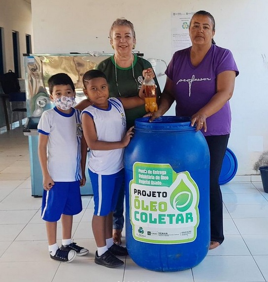 Projeto Óleocoletar 2023 inicia ações em Floriano arrecadando 97 litros de óleo comestível usado