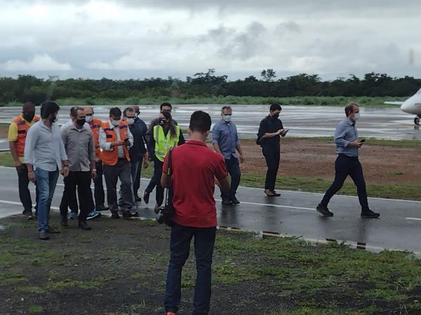Governador visita &aacute;reas atingidas pela cheia do Rio Parna&iacute;ba em Floriano(Imagem:FlorianoNews)
