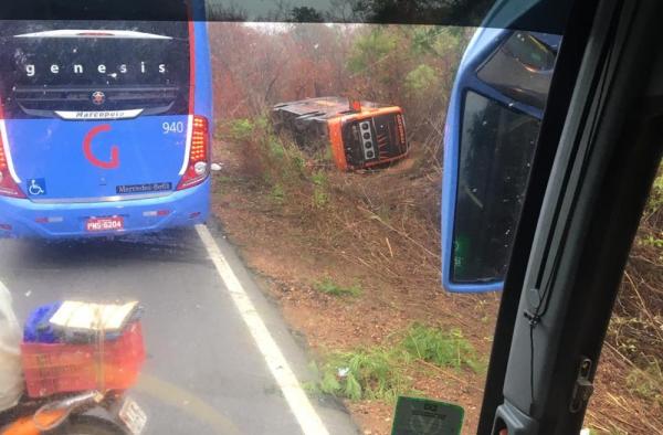 Em outubro de 2019, quatro pessoas morreram em acidente com &ocirc;nibus na BR-135, em Reden&ccedil;&atilde;o do Gurgueia, no Piau&iacute;.(Imagem:Reprodu&ccedil;&atilde;o)