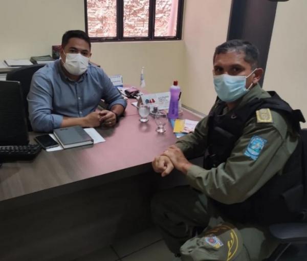 Tenente-coronel Inaldo Barros e Pablo Alves(Imagem:Reprodu&ccedil;&atilde;o)