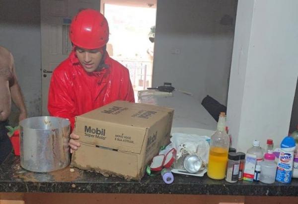  Corpo de Bombeiros atende moradores atingidos pelas fortes chuvas em Picos.(Imagem:Divulga&ccedil;&atilde;o)