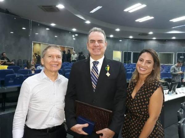 Florianense Philippe Salha &eacute; homenageado pela C&acirc;mara de Teresina.(Imagem:Oscar Proc&oacute;pio)