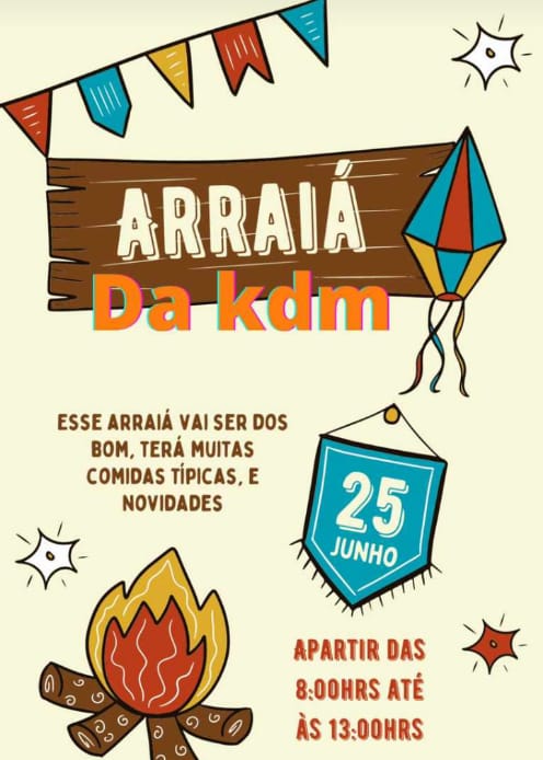 "Arraiá da KDM" será neste sábado, em Floriano