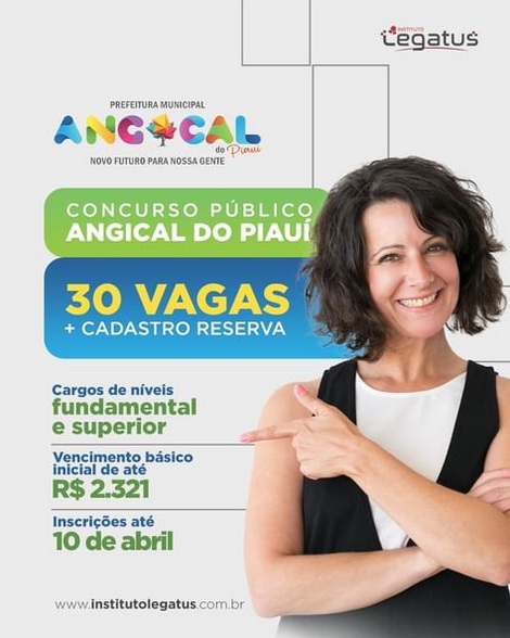 Concurso público em Angical do Piauí oferece 30 vagas em cargos de nível fundamental e superior