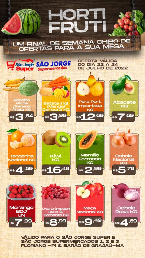 Confira as ofertas para o final de semana no S&atilde;o Jorge Supermercados(Imagem:Divulga&ccedil;&atilde;o)