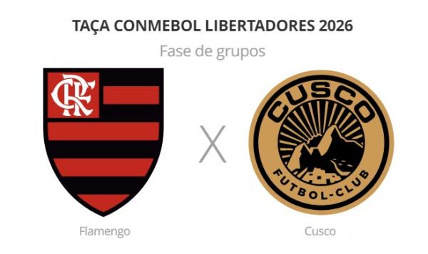 Flamengo x Cusco: onde assistir ao vivo, horário e escalações
