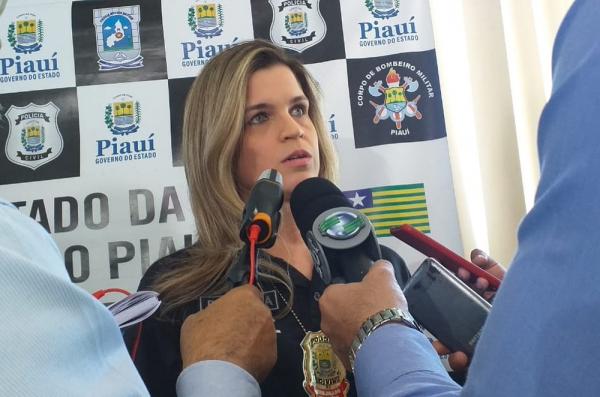 Delegada Tatiana Trigueiros, da Deccor.(Imagem:Gilcilene Ara&uacute;jo/G1)