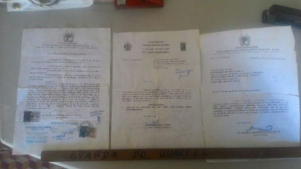 Documentos mostram que ve&iacute;culo foi apreendido pelo 10&ordm; Batalh&atilde;o, em Guadalupe.(Imagem:For&ccedil;a T&aacute;tica)