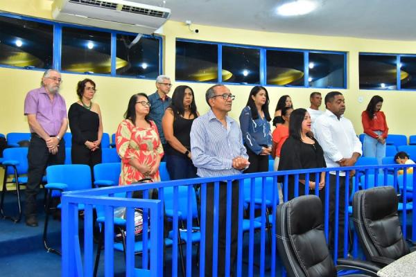 C&acirc;mara de Floriano homenageia Professores e Servidores P&uacute;blicos em sess&atilde;o solene.(Imagem:CMF)