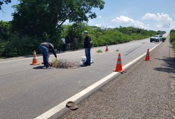 Homem morre após ser atropelado na BR-407
