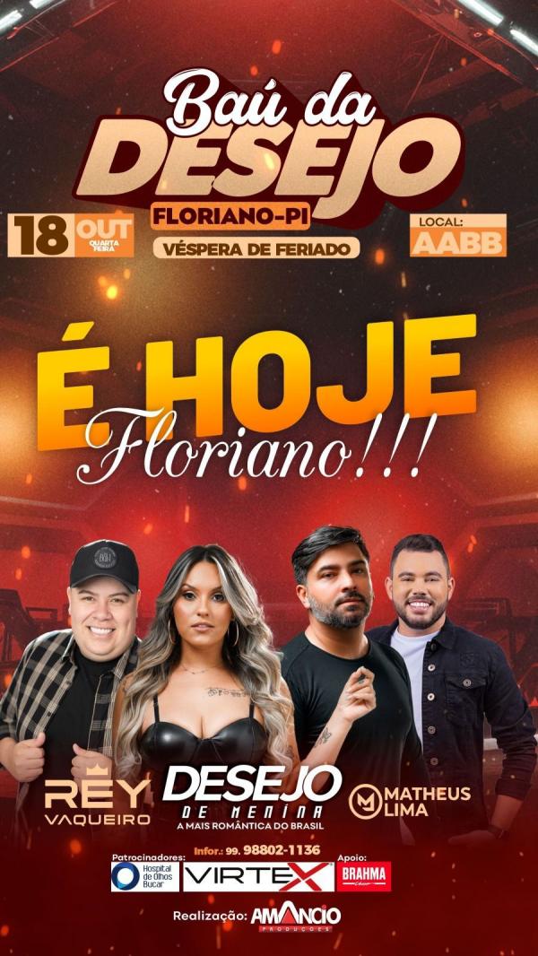 Baú da Desejo: Noite de festa e diversão na véspera de feriado em Floriano