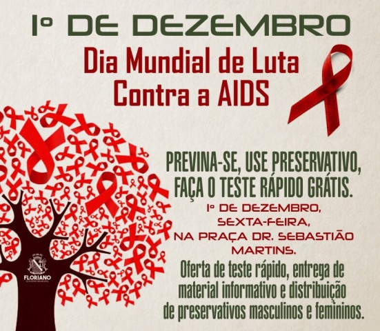 Saúde realizará ações no Dia Mundial de Luta Contra a Aids em Floriano