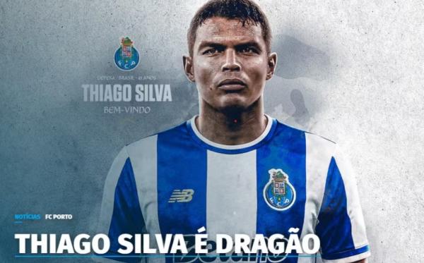 Thiago Silva é anunciado como reforço do Porto