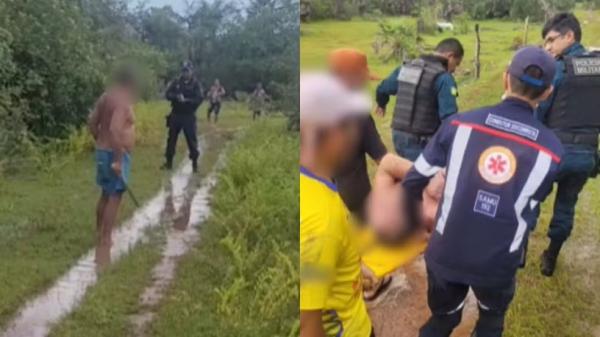 Homem em surto psicótico ameaça familiares com facão e é contido pela PM no Piauí