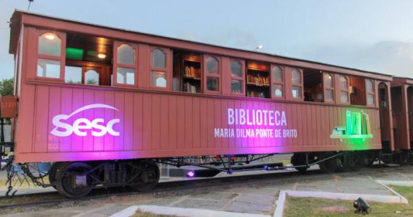 Sesc Piauí inaugura biblioteca-trem em Parnaíba