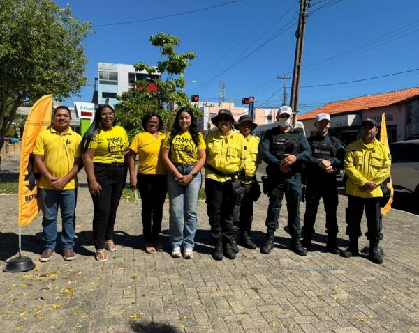 Blitz educativa reforça campanha Maio Amarelo e conscientização no trânsito em Floriano