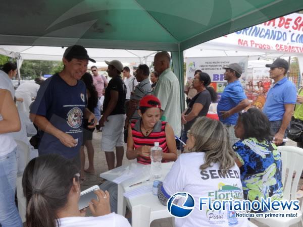 I Feira da Sa&uacute;de do PRO/PET leva exames gratuitos a florianenses.(Imagem:FlorianoNews)