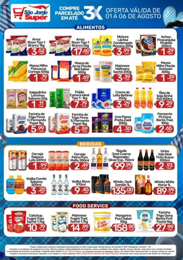 S&atilde;o Jorge Super est&aacute; com ofertas imperd&iacute;veis para o M&ecirc;s dos Pais, confira(Imagem:Divulga&ccedil;&atilde;o)