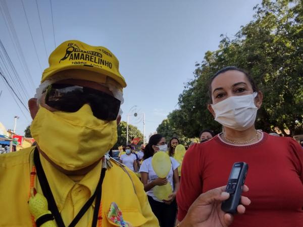 Prefeita de Bar&atilde;o de Graja&uacute;, Claudim&ecirc; Lima.(Imagem:FlorianoNews)