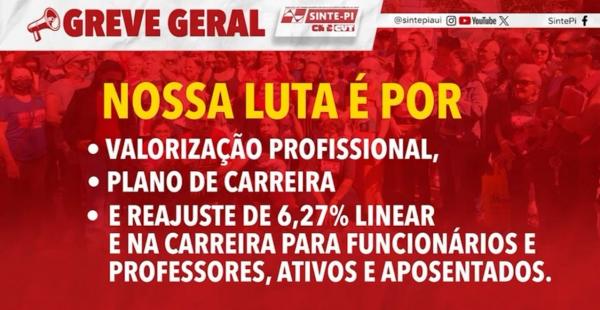 Sinte-PI Regional Floriano realiza manifestação na Câmara Municipal nesta segunda-feira (10)