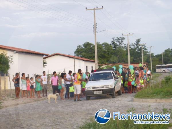 Bloco Crian&ccedil;ada garantiu divers&atilde;o para os baixinhos em Floriano.(Imagem:FlorianoNews)