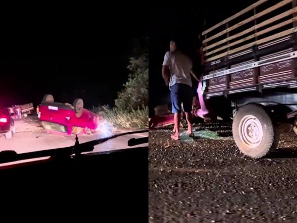 Homem morre e seis pessoas ficam feridas em colisão com três veículos em São Raimundo Nonato