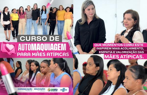 Curso de Automaquiagem fortalece autoestima de m&atilde;es at&iacute;picas em Bar&atilde;o de Graja&uacute;(Imagem:Reprodu&ccedil;&atilde;o/Instagram)