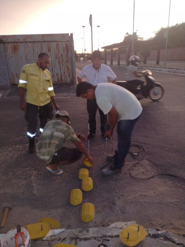 SUTRAN implanta redutores de velocidade em vias de Floriano
