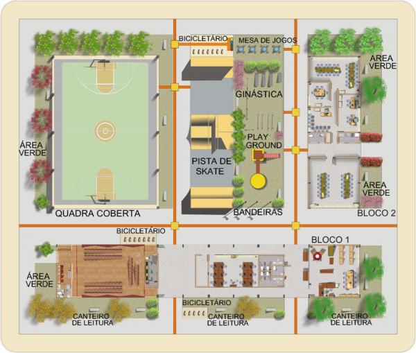 Iniciadas obras da Pra&ccedil;a da Juventude no conjunto Pedro Simpl&iacute;cio.(Imagem:Divulga&ccedil;&atilde;o)