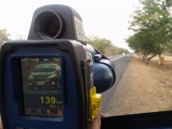 Opera&ccedil;&atilde;o Integrada PRF flagra 92 ve&iacute;culos com excesso de velocidade.(Imagem:PRF)