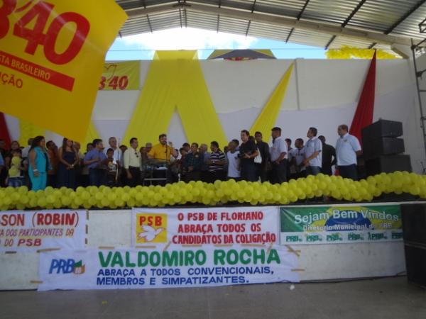 Homologada em conven&ccedil;&atilde;o a candidatura de Gilberto Jr e Salom&atilde;o Holanda.(Imagem:FlorianoNews)