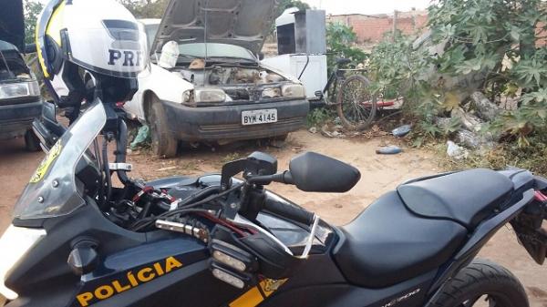 Motociclistas da PRF recuperam dois ve&iacute;culos roubados em Marcol&acirc;ndia(Imagem:PRF)
