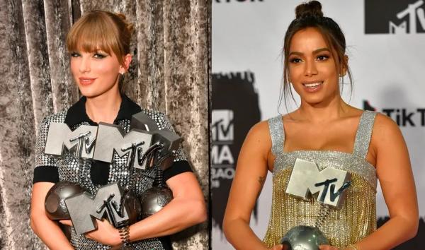 Taylor Swift e Anitta est&atilde;o entre as indicadas ao MTV EMA 2023.(Imagem:getty)