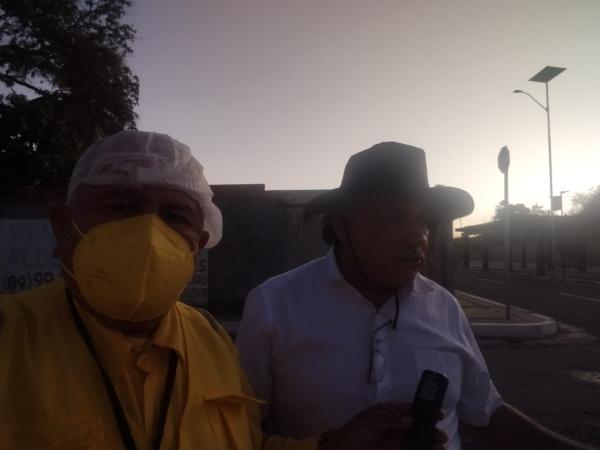 Rep&oacute;rter Amarelinho e Carlos Ant&ocirc;nio(Imagem:FlorianoNews)
