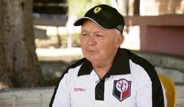Jo&atilde;o Nobre, o Quebra Osso, presidente do Santa Cruz (RN) e quem descobriu Gabriel Veron (Imagem:Jordi Bordalba)
