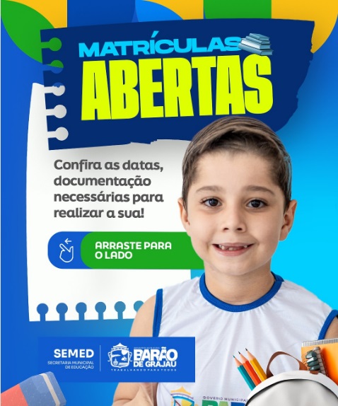 Matrículas abertas para o ano letivo 2026 em Barão de Grajaú