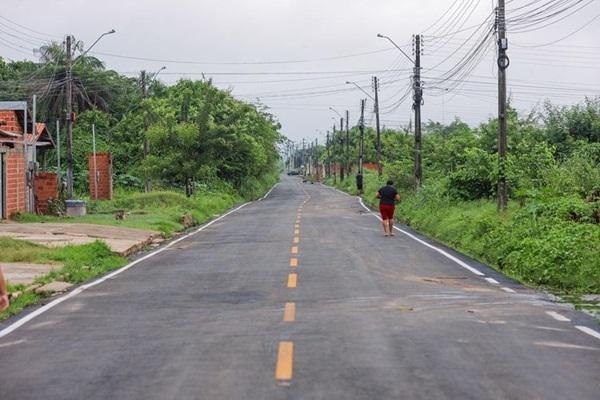 Pavimenta&ccedil;&atilde;o asf&aacute;ltica inaugurada na zona Sul de Teresina(Imagem:Reprodu&ccedil;&atilde;o)