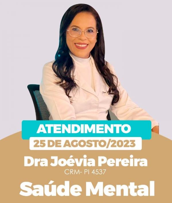 Dra. Jo&eacute;via Pereira - Sa&uacute;de Mental(Imagem:Divulga&ccedil;&atilde;o)
