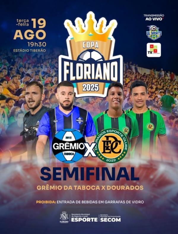 Copa Floriano entra na fase decisiva com jogos da semifinal iniciando nesta terça-feira (19)