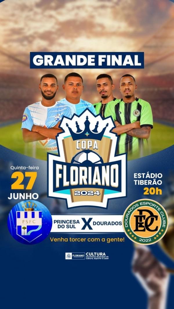 Grande final da Copa Floriano acontece nesta quinta (27)