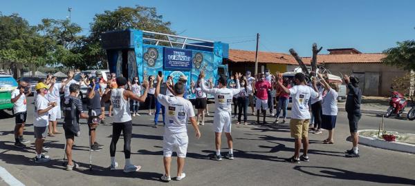 Tri-atleta florianense cumpre desafio in&eacute;dito em evento solid&aacute;rio(Imagem:FlorianoNews)