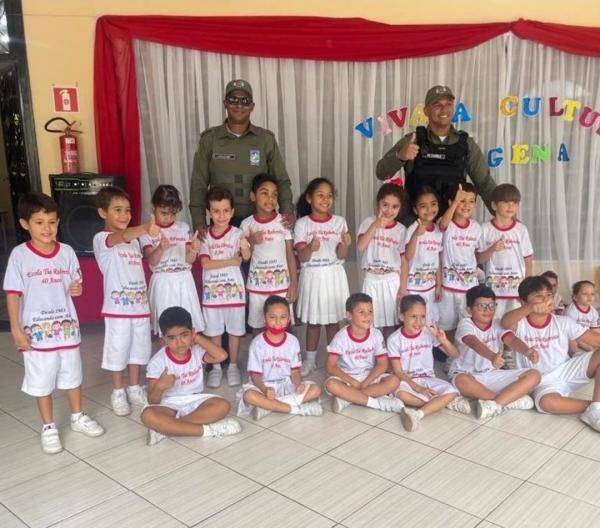 3&ordm; BPM realiza a&ccedil;&atilde;o de integra&ccedil;&atilde;o com a comunidade escolar de Floriano.(Imagem:Reprodu&ccedil;&atilde;o/Instagram)