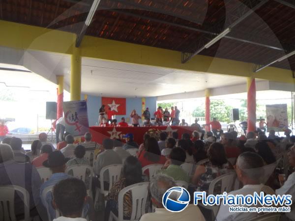 Militantes do PT se re&uacute;nem em Floriano para comemorar 34 anos de funda&ccedil;&atilde;o do Partido.(Imagem:FlorianoNews)
