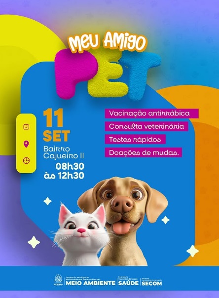 Prefeitura de Floriano promove mais uma edição do projeto "Meu Amigo Pet"