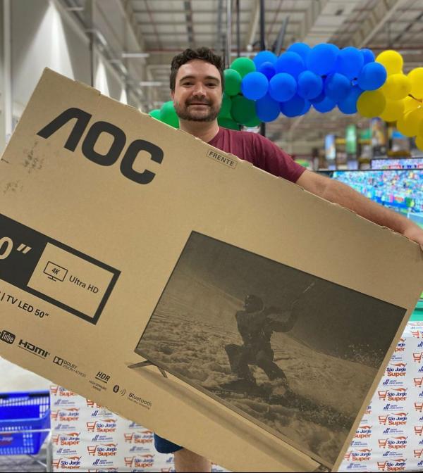 Maycon Nunes foi o ganhador do primeiro sorteio.(Imagem:Divulga&ccedil;&atilde;o)