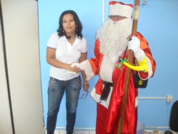 Momento Papai Noel(Imagem:reda&ccedil;ao)
