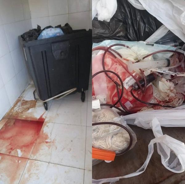 Vídeos mostram sangue e seringas de hospital descartados como lixo comum em Picos, no PI